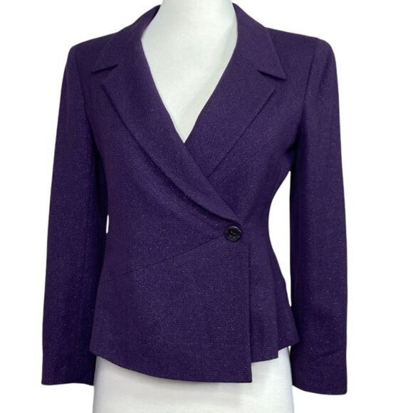 Chanel SIze 36 Purple Shimmery Blazer - Picture 1 of 9